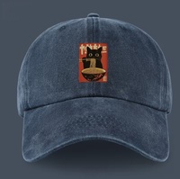 Casquette de baseball 6 panneaux réglable, panneau avant délavé, style professionnel tendance, usage extérieur, quatre saisons, unisexe