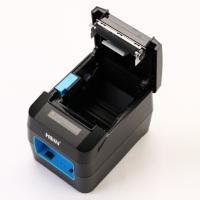 Imprimante thermique de reçus de bureau OEM d'usine, 3 pouces, 203 DPI, avec Ethernet, codes-barres 1D+2D, papier thermique pour caisse de supermarché