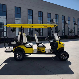 Factory New 6 Seater <b>72V</b> Lithium <b>Battery</b> Off Road Electric Golf Cart Street Legal Hotel Shuttle Car for USA - Product Image 1