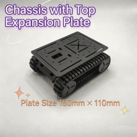 Châssis de voiture robotisée sur chenilles DIY, plateforme de char intelligent, kit éducatif de programmation Arduino, kit de construction électronique avec télécommande PS2
