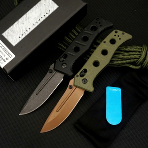 มีดพับ BM 273 สำหรับการใช้งานทางยุทธวิธี ใบมีด CPM-CruWear แบบ Drop Point ด้ามจับ G10 มีดสำหรับตั้งแคมป์ มีดต่อสู้กลางแจ้ง สหรัฐอเมริกา โกดังสินค้า - Product Image 1