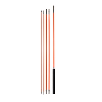 Mât de drapeau rétractable pour véhicule tout-terrain haute flexibilité 4m, longueur personnalisable, options de couleur, fouet de drapeau