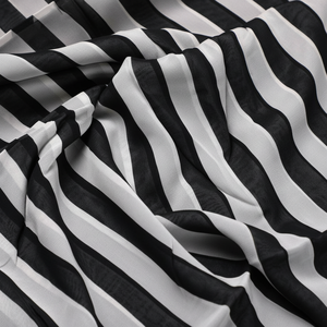 Timeless Twill Georgette Fabric with Classic Woven Jacquard and Plain Patterns <b>for</b> Dresses, Blouses, and Formal Attire - Product Image 1