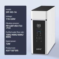 Système de purification d'eau par osmose inverse avec filtre à eau alcalin à 5 étages pour la maison, filtre à eau UF