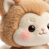 Peluche renard moelleuse au design original, jouet en peluche mignon et doux, fabrication OEM ODM personnalisée, fabricant de peluches Kawaii