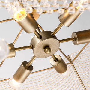 Modern Luxury Crystal Chandelier Pendant <b>Light</b> Decorative Hanging Lamp for <b>Dining</b> Room Hotel Villa - Product Image 6