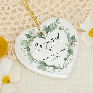 Décoration d'arbre de Noël Pendentif en céramique Souvenir Suspendu Image Personnalisation One-Piece Custom - Product Image 2