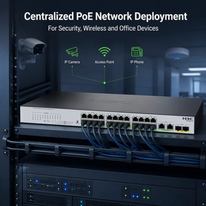 สวิตช์ H3C US128GC-P PoE 24 พอร์ต Gigabit 225W 2 SFP Uplink แบบ Unmanaged - Product Image 2
