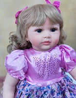 Tamaño de cuerpo completo Silicona Real Encantadora Princesa Realista Viva Boneca Bebe Muñeca de silicona realista