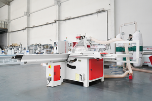 Machine à travailler le bois multifonctionnelle, <span class=keywords><strong>scie</strong></span> à <span class=keywords><strong>table</strong></span> coulissante AS-32 <span class=keywords><strong>Pro</strong></span> 2800/3200 mm, <span class=keywords><strong>table</strong></span> coulissante avec lame de <span class=keywords><strong>scie</strong></span> à levage électrique - Product Image 2