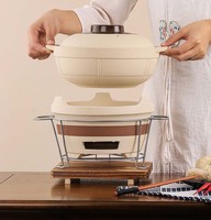 Casserole ancienne résistante aux hautes températures, en argile non émaillée, grande capacité, pot à soupe, céramique moderne, gaz, foyer sec, usage domestique