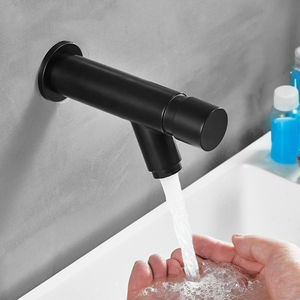 Robinet de salle de bain commercial moderne <span class=keywords><strong>sans</strong></span> contact à trou unique, économiseur d'<span class=keywords><strong>eau</strong></span>, en acier inoxydable 304, à fermeture automatique, avec dosage, mural - Product Image 3