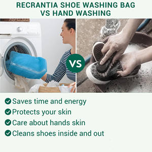 Sacchetti Riutilizzabili per <span class=keywords><strong>Lavaggio</strong></span> <span class=keywords><strong>Scarpe</strong></span> con Logo Personalizzato, per Lavatrice e Asciugatrice, Ideali per <span class=keywords><strong>Scarpe</strong></span> da Tennis - Product Image 4