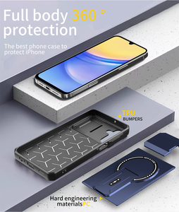 Custodie <span class=keywords><strong>per</strong></span> cellulari con anello magnetico e cavalletto <span class=keywords><strong>per</strong></span> Samsung Galaxy A17 A07 A27 A37 A57 A26 A36 A16 A06 A15 A25 A35 S26 S25 S24 - Product Image 3