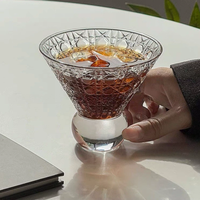 Gelas Bir Mini Kaki Tinggi Motif Batu Permata Retro Instagram Lelyi Niche Desain Korea Perlengkapan Minuman Kecil untuk Kembali ke Sekolah