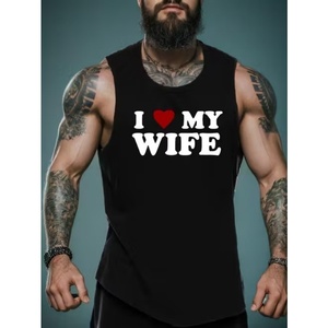 Débardeur de sport pour homme 100% Coton, style streetwear, été, design musculation, sans manches - Product Image 5