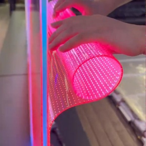 จอแสดงผลดิจิทัลแบบยืดหยุ่นสำหรับโฆษณา วิดีโอวอลล์ จอคริสตัล ฟิล์ม LED ใสแบบติดกระจก สำหรับจอคริสตัล 3 มิติ HD Pan - Product Image 4