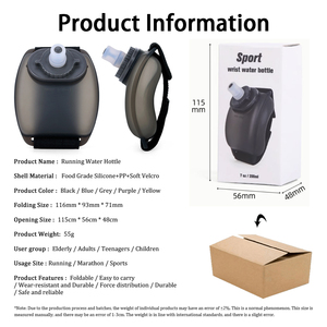 Leakproof Drinking Gym Wrist <strong>Water</strong> <strong>Bottle</strong>, Motivational Plastic <strong>Water</strong> <strong>Bottles</strong> <strong>Carry</strong> <strong>Strap</strong> <strong>for</strong> Fitness, Outdoor Sports - Product Image 6
