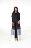 Abaya grande taille à plis floraux, coupe ample, longueur cheville, en tissu polyester extensible dans les quatre sens, pour femmes modestes, conceptions ODM personnalisées acceptées