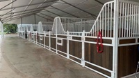 Panneaux de luxe thermolaqués – Écurie modulaire sécurisée pour club équestre extérieur