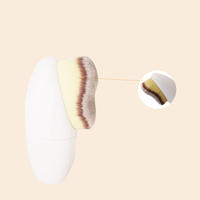 Moule privé en forme de S à poils doux simples grande base dense avec brosse incurvée
