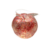 Jouet anti-stress souple en forme de pomme à paillettes de Noël, haute transparence, non rebondissant, malléable