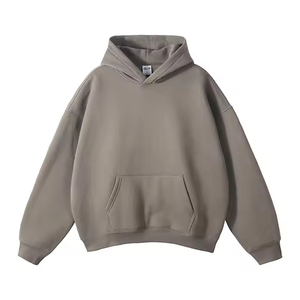 เสื้อฮู้ดดี้แฟชั่นทรงโอเวอร์ไซส์ สีพื้น หนัก 350GSM ผ้าหนา ทรงหลวม ดีไซน์เรียบหรู พรีเมียม - Product Image 3