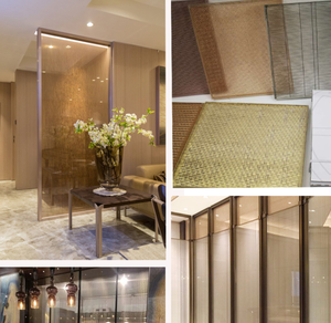 Tela Metálica Geométrica Lineal - Panel Metálico Texturizado para Sistemas de Paredes de Fondo de Lujo e Interiores Arquitectónicos - Product Image 5