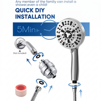 Robinet de salle de bain monocommande OEM personnalisé, avec filtre haute pression autonettoyant, 10 modes anti-colmatage, pour lavabo