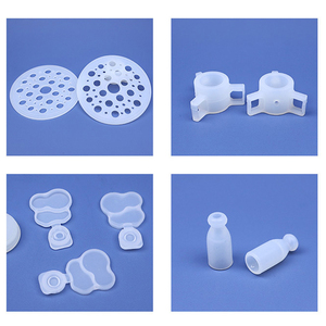 Piezas de goma de silicona personalizadas al por mayor, botella de plástico transparente, tapón interior, piezas de goma de silicona líquida transparente moldeadas - Product Image 4