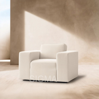 Meubles de salon de style français de luxe Canapé modulaire confortable en tissu de lin