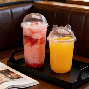 36oz 300cc Single Wall 90mm Diameter <b>Plastic</b> Juice <b>Cups</b> for Tea Ice Smoothie Juice Drinks - Product Image 3