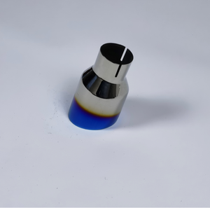 Embout d'échappement de voiture en titane bleu, tuyau d'échappement en acier inoxydable poli pour des performances et un style personnalisés - Product Image 4