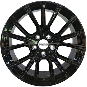 Ruedas Forjadas Ruota Forgiata de la Marca REW, Nuevas al por Mayor, para Automóviles de Pasajeros, Personalizadas, Tamaño Completo, Negro Hiper Cromado, Forjadas - Product Image 1