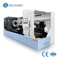 Tour à fileter CNC horizontal robuste QK1332 pour le traitement des filetages métriques et impériaux, des filetages coniques, des alvéolures internes et des faces d'extrémité, avec commande CNC