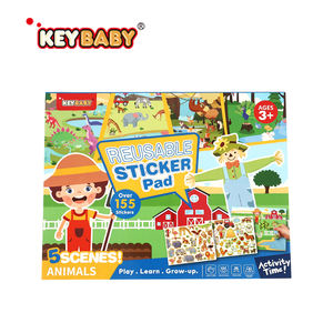 KEYBABY Jouets Personnalisés pour Bébé Autocollants Statiques Thème <span class=keywords><strong>Corail</strong></span> et Fond Marin Autocollants Recyclables et Amovibles - Product Image 1