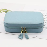 Haut de gamme en cuir PU diversité bijoux organisateur étui avec poignée luxe voyage Portable boîte de rangement pour bijoux
