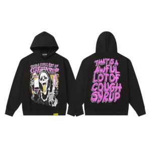 <b>Top</b> Quality Heavyweight THAT'S A AWFUL LOT OF COUGH SYRUP 100% Cotton Pullover Hoodies Sweatshirts Custom Hoodies for Men - Product Image 3