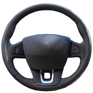 Housse de <span class=keywords><strong>volant</strong></span> de voiture en cuir microfibre pour <span class=keywords><strong>Renault</strong></span> Laguna 2008-2015 <span class=keywords><strong>Renault</strong></span> Samsung SM5 2009-2018 Latitude 2010-2015 - Product Image 2