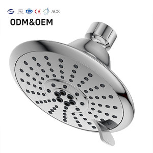 Pommeau de Douche Fixe Mural ABS Chromé à 3 Fonctions Haute Pression Effet Pluie pour Salle de Bain - Ventes Flash - Product Image 1