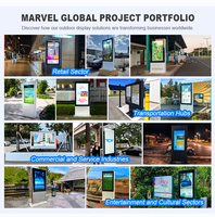 MWE açık Mini LED ekran 55/65/75 inç dijital reklam tabelası Panel IP65 değerlendirme zemin standı Kiosk alışveriş merkezi