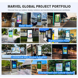 Mws מסך חיצוני מיני led 55/65/75 אינץ דיגיטלי פרסום לוח תצוגה IP65 דירוג קומה לעמוד בקיוסק קניון - Product Image 5