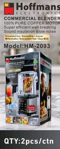 Ensemble de mixeurs commerciaux Hoffmans 4800W haute puissance avec couvercle insonorisé et écran LCD pour l'importation en Afrique - Product Image 4