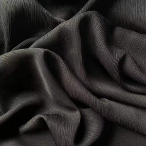 Nhà sản xuất của Nhật Bản abaya màu đen vải <span class=keywords><strong>Crepe</strong></span> cho phụ nữ ăn mặc rêu voan <span class=keywords><strong>Crepe</strong></span> Crinkle vải cho abaya - Product Image 2