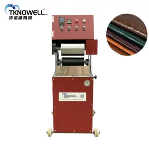 TKW-12D Hydraulic Roller Plating Machine Temperature Polishing Machine For Alligator Ostrich Leather Skin Processing