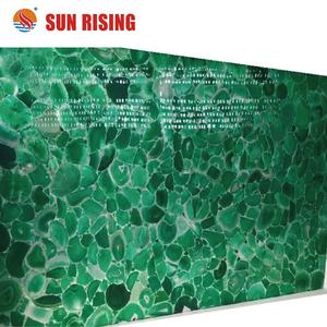 Disques <span class=keywords><strong>d</strong></span>'agate verte, pierre précieuse <span class=keywords><strong>d</strong></span>'émeraude, pour la <span class=keywords><strong>d</strong></span>écoration, de luxe - Product Image 2