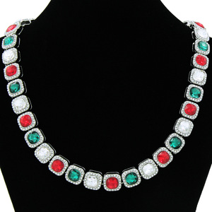 Nuevo Collar Geométrico Colorido de Estilo Exagerado y Personalizado, Cadena de Aleación Simple y Moderna, Collares para Hombre, Joyería al por Mayor - Product Image 1