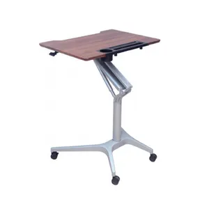 Simple Mechanical Gaming Office Working Hand Crank Manual Pneumatic Gas Lifting Standing Table Desk