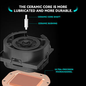 Refroidissement liquide LinengCooling IM360 WH BK ARGB <span class=keywords><strong>AIO</strong></span> 360 mm avec écran LCD pour ordinateur de jeu, haute efficacité, silencieux - Product Image 3