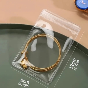 <span class=keywords><strong>2026</strong></span> Neue Günstige Transparente Reißverschlusstasche Dicke Durchsichtige Zip-Ohrring-Plastiktüte mit Reißverschluss Schmuckbeutel mit Logo - Product Image 6
